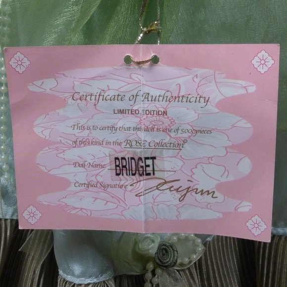 Genuine Porcelain Doll "BRIDGET" - Picture 14 of 16